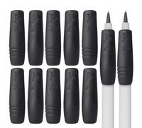 Mr. Pen Black Silicone Pencil and Pen Grip, 12 Pack, Ideal for Arthritis and Tendonitis