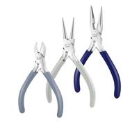 Mr. Pen- Blue Mini Jewelry Making Kit, Pliers 3 Pack - Chain Nose & Earring Pliers, Wire Cutters