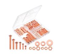 Mr. Pen- Bolts, Nuts, and Washer Assortment Kit, 113 pcs, Rose Gold, Nuts and Bolts Assortment Kit, Assorted Nuts and Bolts, Nut Bolt and Washer Assortment, Bolt and Nut Assortment