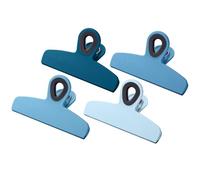 Mr. Pen- Chip Bag Clips, Magnetic Clips, 4 Pack, 5 Inches Wide, Heavy Duty, Blue Shades Colored Clips