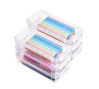 Mr. Pen- Clear Pencil Boxes, 6 Pack, Snap-Tight Lid, Crayon Box, Plastic