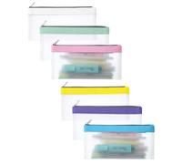 Mr. Pen- Clear Pencil Pouch, 6 Pack, Morandi Color, Pencil Bags, Clear Makeup Pouch