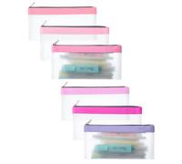 Mr. Pen- Clear Pencil Pouch, 6 Pack, Pink Shades, Pencil Bags, Clear Makeup Pouch