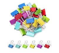 Mr. Pen- Colored Binder Clips, 1.25 inch, 25 Pack, Medium, Color Binder Clips Medium Size, Binder Clip, Paper Clips for Paperwork, Office Clips