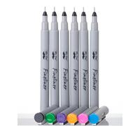 Mr. Pen- Colored Fineliner Pens, 6 Pack, 0.2mm Ultra Fine Point, Smooth Bible Journaling Pens for Detailed Drawing, Note-Taking, Coloring, Sketching, Planning & Art Projects, School Supplies