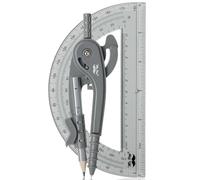 Mr. Pen- Compass and Protractor Set, Shuttle Grey, Compass Geometry Tool, Protractor and Compass Set, Compass Drawing Tool, Drawing Compass, Geometry Compass, Math Compass for Geometry