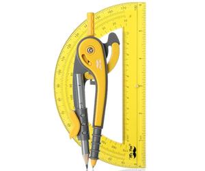 Mr. Pen- Compass and Protractor Set, Yellow, Compass Geometry Tool, Protractor and Compass Set, Compass Drawing Tool, Drawing Compass, Geometry Compass, Math Compass for Geometry
