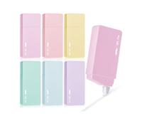 Mr. Pen Correction Tape, 0.2" x 236", 6 Pack, Pastel Colors, Whiteout Correction Tape