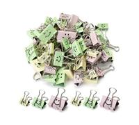Mr. Pen - Cute Binder Clips, 80Pcs, Assorted Colors and Sizes, Medium and Small, Office Supplies