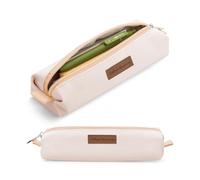 Mr. Pen- Cute Pencil Case Pouch, Beige Color, Multipurpose Canvas Bible Pencil Pouch, Back to School Supplies