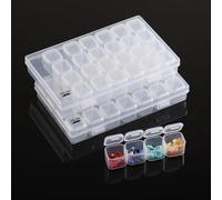 Mr. Pen- Diamond Painting Bead Storage Containers, 28 Grids, 2 Pack, Includes 160pcs Label Stickers, Diamond Art Bead BoxOrganizer