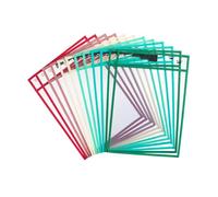 Mr. Pen- Dry Erase Pocket Sleeves, 10"x14", 12 pcs, Colorful Dry Erase Sleeves, Plastic Sleeve for Paper 8.5x11