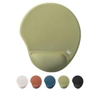 Mr. Pen Ergonomic Mouse Pad with Wrist Support, Green, Memory Foam & Fabric, Round, Office & Gaming