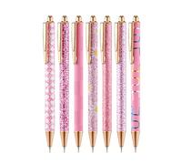 Mr. Pen- Fancy Pens for Women, Pink Paradise, 7 Black Ink Ballpoint Pens with 10 Refills, 1.0mm, Cute Pens for Journaling, Cool Pens Ballpoint, Fancy Pen