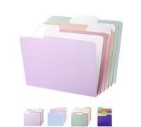 Mr. Pen- File Folders, 18 Pack, Morandi Colors, 1/3-Cut Tab, File Folders Letter Size, Colored File Folders