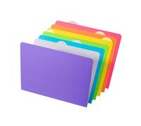 Mr. Pen- File Folders Letter Size, 6 Pack, Vibrant Colors, 1/6-Cut Tab, Colored File Folders, Office File Folder, Colored Folders