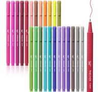 Mr. Pen- Fineliner Pens Colored, 24 Pack, Ergonomic Triangular Colorful Barrels, 0.4mm Fine Liner Pens