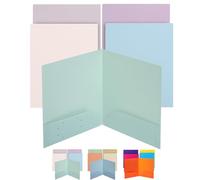 Mr. Pen Folders with Pockets, 5 pcs, Muted Pastel Colors