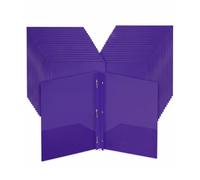 Mr. Pen- Folders with Pockets and Prong with Fasteners, 2 Pocket Folder, 3 Prong Folders, 5 Pack, Plastic