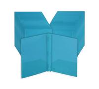 Mr. Pen- Folders with Pockets and Prong with Fasteners, 2 Pocket Folder, 3 Prong Folders, 5 Pack, Plastic
