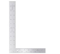 Mr. Pen- Framing Square, 8 x 12 Inch, Silver, Carpenter's Right Angle Ruler, L Shape Metal Square, Steel Framing Tool