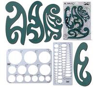 Mr. Pen- French Curve, Large Circle Template and Ellipse Template (6 Pc), Curve Ruler, Drawing Tools, Drafting Tools, Geometry Template, Drawing Templates, Architectural Templates, Journaling Supplies