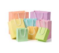 Mr. Pen- Gift Bags Assorted Sizes, 8 pcs, Small/Medium/Large, Pastel Paper Gift Bag with Handles, Easter Bags for Gifts, Christmas Gift Bag