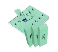 Mr. Pen Green Pencil Eraser, 12 Pack, Rectangular Rubber Eraser for Pencils, School, Office, Mint Green Color