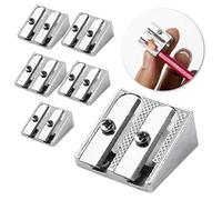 Mr. Pen Handheld Metal Pencil Sharpener with 2 Holes, Pack of 6