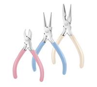 Mr. Pen- Jewelry Making Kit, 3 Pack Pastel Color Pliers, Mini Wire Cutters, Chain Nose and Craft Pliers for Earrings and Jewelry