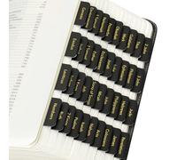 Mr. Pen- Laminated Bible Tabs, 75 pcs, Black, Gold Foil Embossed Lettering, Easy-to-Read & Apply, Tear Resistant Index Tabs for Women and Men, Bible Tabs for Men, Prayer & Scripture Navigation
