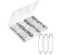 Mr. Pen- Large Safety Pins, 3 Inch, 100 Pack, Silver