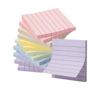 Mr. Pen Lined Sticky Notes 3x3, 12 Pads with 720 Sheets in Morandi Colors