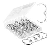 Mr. Pen- Loose Leaf Binder ring, 40 Pack, 1 Inch Metal Rings for Index Cards, Flash Cards