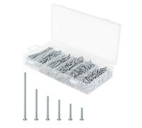 Mr. Pen Machine Screw Assortment Kit, 370 Pcs, #6-32 Flat Head Phillips Machine Screws, Assorted Sizes, Corrosion-Resistant, Zinc-Plated Finish