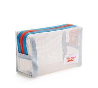Mr. Pen- Mesh Pencil Case, White, Mesh Zipper Pouch Bags with Zipper Pouches for Organization, Small Pencil Pouch Small Cosmetic Bag, Purse Pouch, Cute Makeup Bag