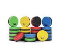 Mr. Pen- Mini Dry Erase Eraser, 24 Pack, Colorful, Round Magnetic Dry Eraser, Whiteboard Eraser, Dry Erasers for Whiteboard Erasers Magnetic Dry Erase Eraser, Dry Erase Board Erasers