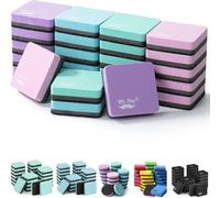 Mr. Pen Mini Dry Erase Eraser, 24 Pack, Pastel Colors, Magnetic, Square, Ethylene Vinyl Acetate (EVA), Dry-Erase-Boards, Whiteboard Eraser