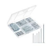 Mr. Pen- Nail Assortment Kit, 400 PCS, 6 Sizes, Silver, Small Nails for Hanging Pictures, Finishing Nails, Wall Nails for Hanging, Pin Nails, Hardware Nails, Assorted Nails, Galvanized Nails