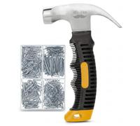 Mr. Pen- Nail Assortment Kit and 8oz Small Hammer, 600 Pcs Small Nails, Nails for Hanging Pictures, Nails for Wall, Picture Hanging Nails, Hammer and Nails Set, Small Hammer for Picture Hanging