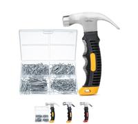 Mr. Pen- Nail Assortment Kit and 8oz Small Hammer, 600 Pcs Small Nails, Wall Nails for Hanging, Hammer and Nails Set, Small Hammer for Picture Hanging, Picture Hanging Kit, Picture Hanging Nails