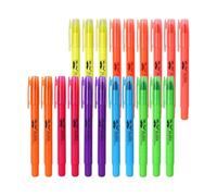 Mr. Pen No Bleed Gel Highlighter, Bible Highlighters, Assorted Colors, Pack of 20, Fluorescent Gel Highlighters