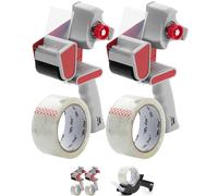 Mr. Pen - Packing Tape Dispenser Gun 2-Inch, 2 Pack with 2 Rolls Tape, Heavy Duty Packing Tape with Dispenser, Packaging Tape, Tape Gun, Clear Packing