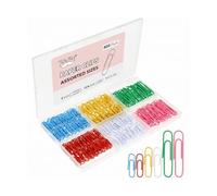 Mr. Pen- Paper Clips Assorted Sizes, 400 pcs, 1", 1.3", 2", Cute Colored Paper Clip for Office Supplies,Small Medium Large, Colorful and Heavy Duty, Ideal for Bookmark