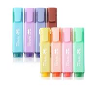 Mr. Pen- Pastel Highlighters, 8 Pack, Highlighters with Firm Chisel Tip, Quick Dry & Non-Toxic, No Bleed on Standard Paper, Ideal for Highlighting, Underlining, Journaling & Coloring