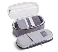 Mr. Pen- Pencil Case Large, Fabric Pencil Pouch Large, Grey, Pen Bag, School Supplies, Pencil Pouch Cute