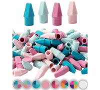 Mr. Pen- Pencil Erasers Toppers, 120Pack, Muted Pastel Colors, Erasers for Pencil, Pencil Top Erasers, Back to School Supplies