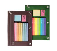 Mr. Pen- Pencil Pouch for 3 Ring Binder, 2 Pack, Dark Green and Brown, 3 Ring Binder Pencil Pouch