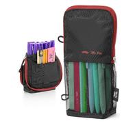 Mr. Pen- Pencil Pouch, Large Capacity Pillow Pencil Case, Pencil Bag, Pen Case, Pen Pouch, Pen Bag, Pencil Pouches, Black and red