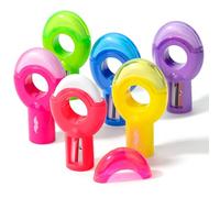 Mr. Pen- Pencil Sharpener & Eraser, 6 Pack, Colored Pencil Sharpener Handheld, Crayon Sharpener